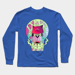 Blue Red Blend 7 Cats and The Aristocat Long Sleeve T-Shirt